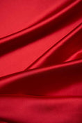 Load image into Gallery viewer, Red Satin Fabric, Luxury Shiny Stretch Fabric, Fabric by the Yard, Dress Sewing Fabric, Red Silk Fabric for Dress
