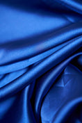 Load image into Gallery viewer, Royal Blue Fabric, Satin Fabric by the Yard, Luxury Shiny Stretch Fabric, Fashion Fabric, Sewing Fabric for Dress