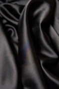 Load image into Gallery viewer, Black Satin Fabric, Luxury Satin Fabric, Fabric by The Yard, Black Shiny Fabric, Silk Fabric By the Yard, Fabric for Dress