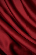 Load image into Gallery viewer, Burgundy Fabric, Luxury Satin Fabric, Fabric by The Yard, Burgundy Shiny Fabric, Festival Wear Fabric, Silk Fabric for Dress
