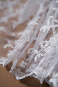Load image into Gallery viewer, Floral Embroidery Lace Fabric, Luxurious Bridal Lace Fabric, Fashion Fabric by the Yard, Bridal Gown Lace, Elegant Evening Dress