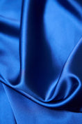 Load image into Gallery viewer, Royal Blue Fabric, Satin Fabric by the Yard, Luxury Shiny Stretch Fabric, Fashion Fabric, Sewing Fabric for Dress