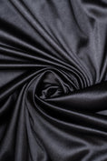 Load image into Gallery viewer, Black Shiny Nylon Spandex, Stretch Fabric by the Yard for Sportswear, Bridal Attire, Evening Dresses, Prom Dresses, Costumes and More.
