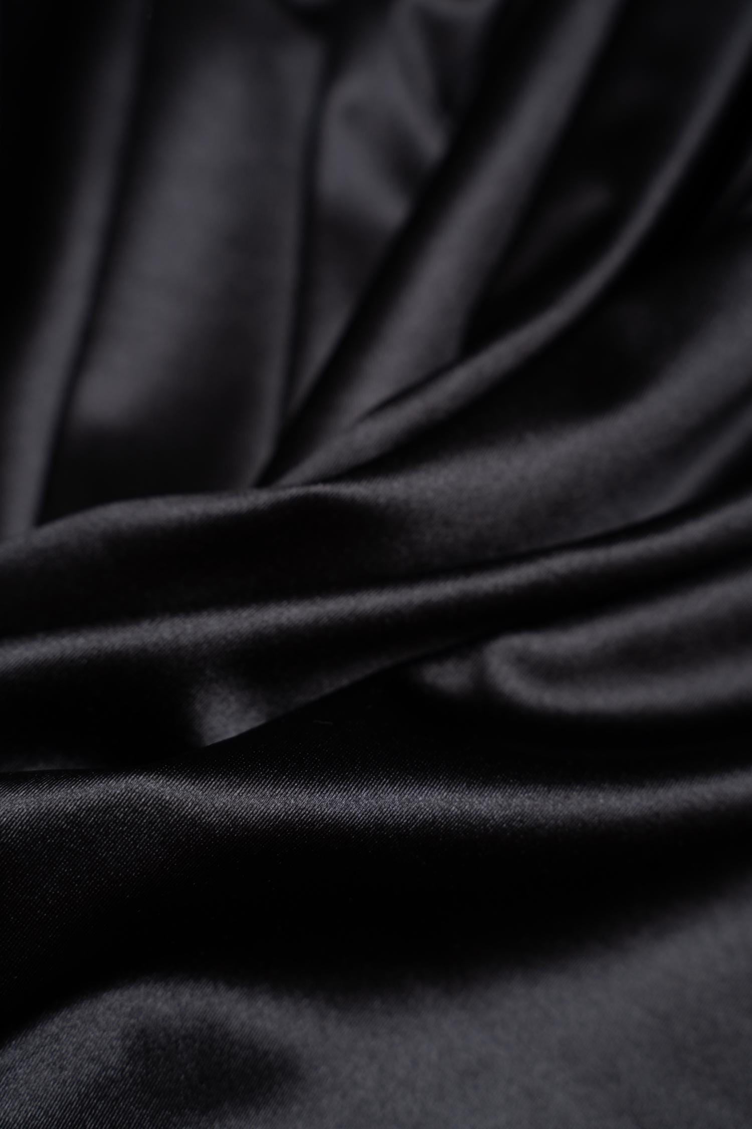 Black Shiny Nylon Spandex, Stretch Fabric by the Yard for Sportswear, Bridal Attire, Evening Dresses, Prom Dresses, Costumes and More.