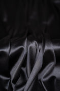 Load image into Gallery viewer, Black Shiny Nylon Spandex, Stretch Fabric by the Yard for Sportswear, Bridal Attire, Evening Dresses, Prom Dresses, Costumes and More.
