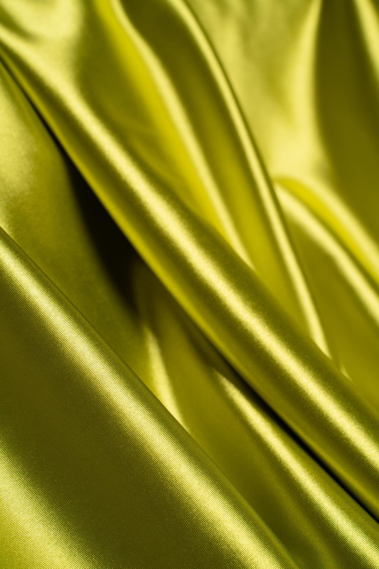 Chartreuse Shiny Nylon Spandex Fabric by the Yard Stretch Fabric for Sportswear, Bridal Attire, Evening Dresses, Prom Dresses & Costumes