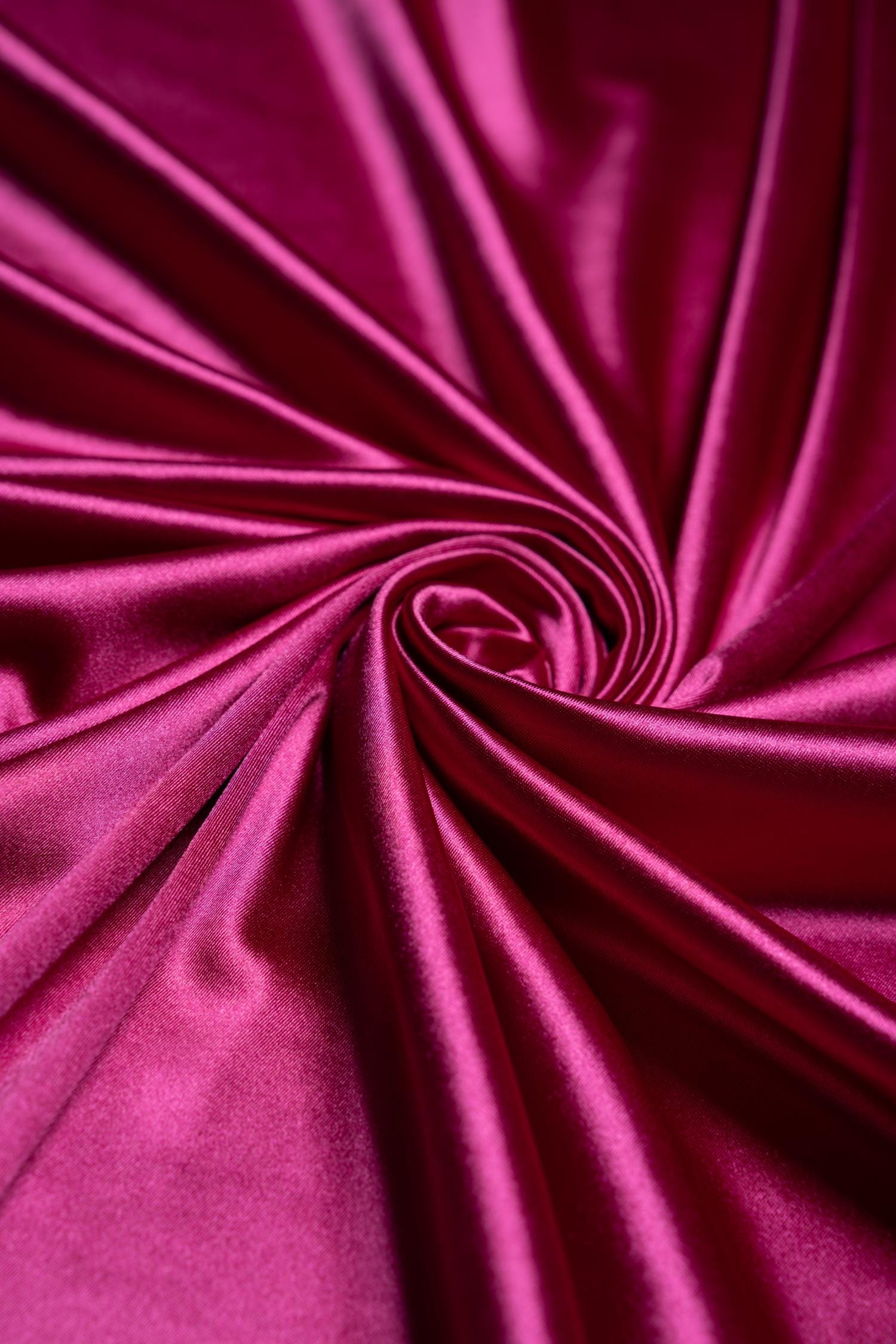 Fuchsia Shiny Nylon Spandex, Stretch Fabric by the Yard for Sportswear, Bridal Attire, Evening & Prom Dresses, Costumes and Formal Attire