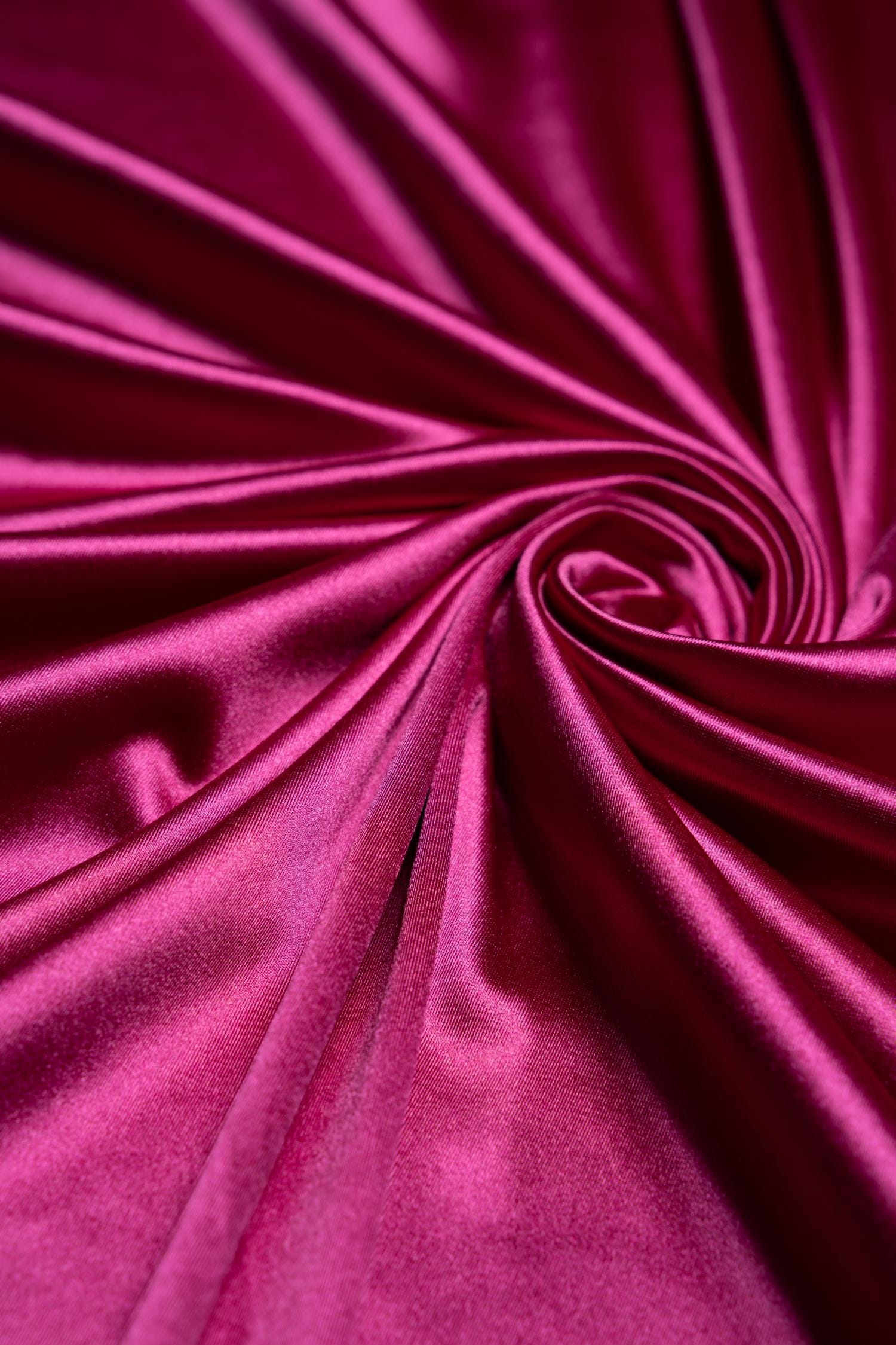 Fuchsia Shiny Nylon Spandex, Stretch Fabric by the Yard for Sportswear, Bridal Attire, Evening & Prom Dresses, Costumes and Formal Attire