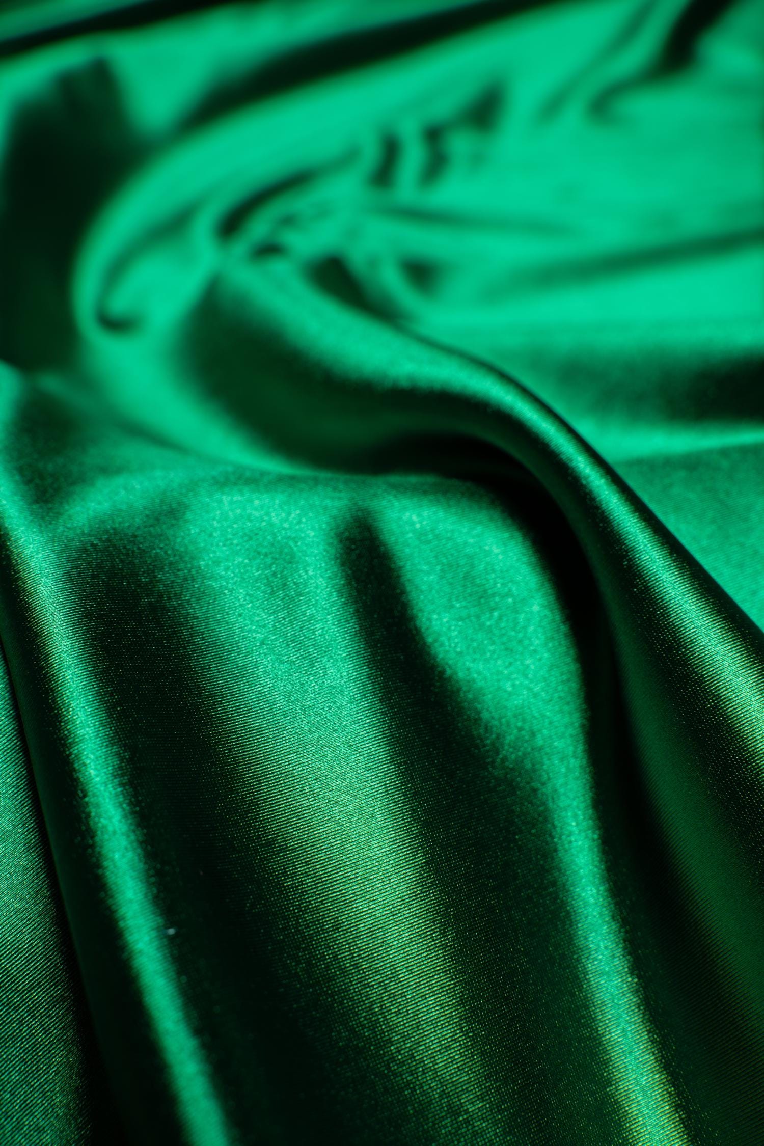 Luxurious Gucci Green Shiny Nylon Spandex Fabric  Stretchy Fabric Perfect for Bridal Gowns, Evening Dresses, Sportswear  Sold by the Yard