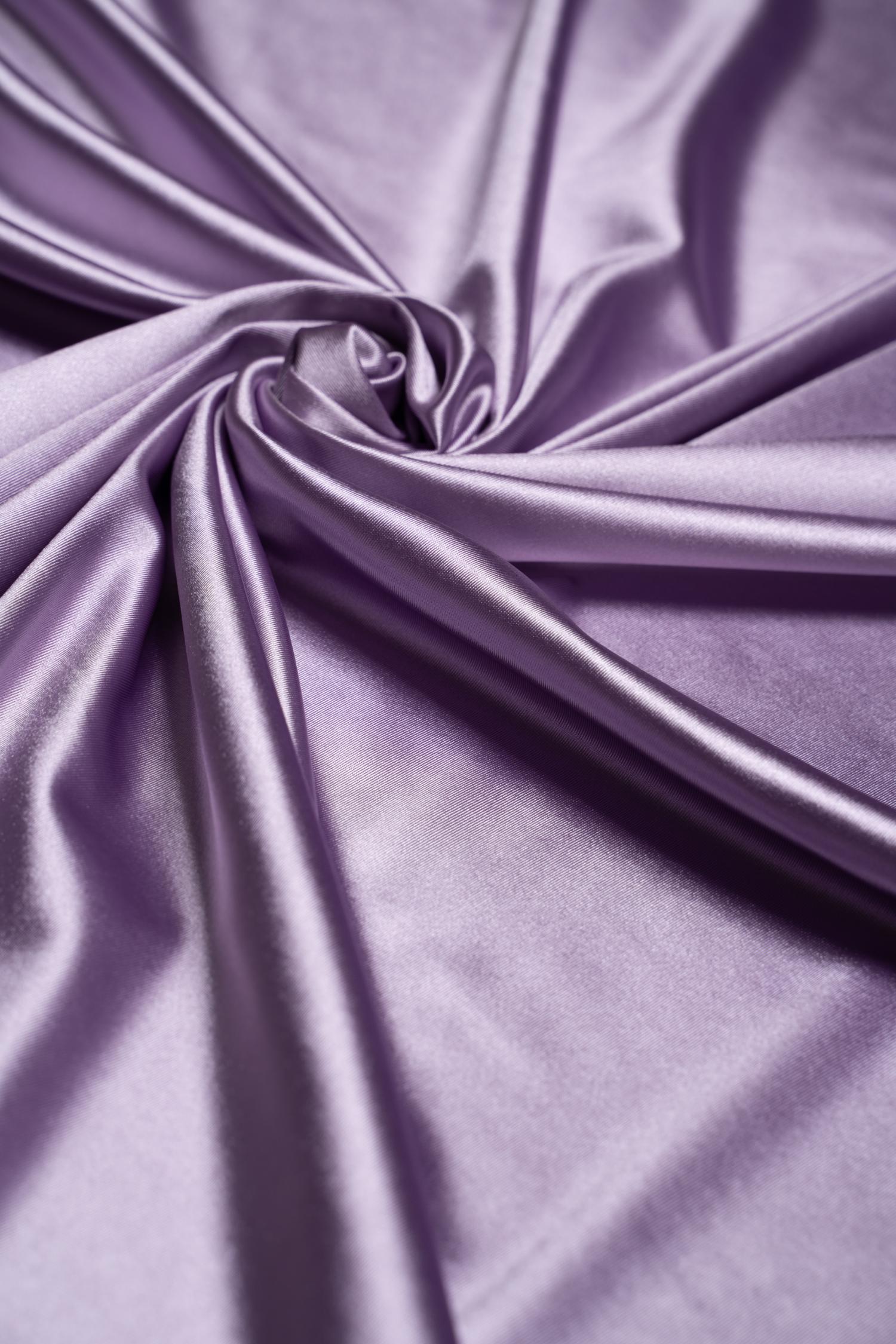 Lavender Shiny Nylon Spandex by the Yard| Stretchy Material for Sportswear, Bridal Attire, Evening Dresses, Prom Dresses, Costumes and More