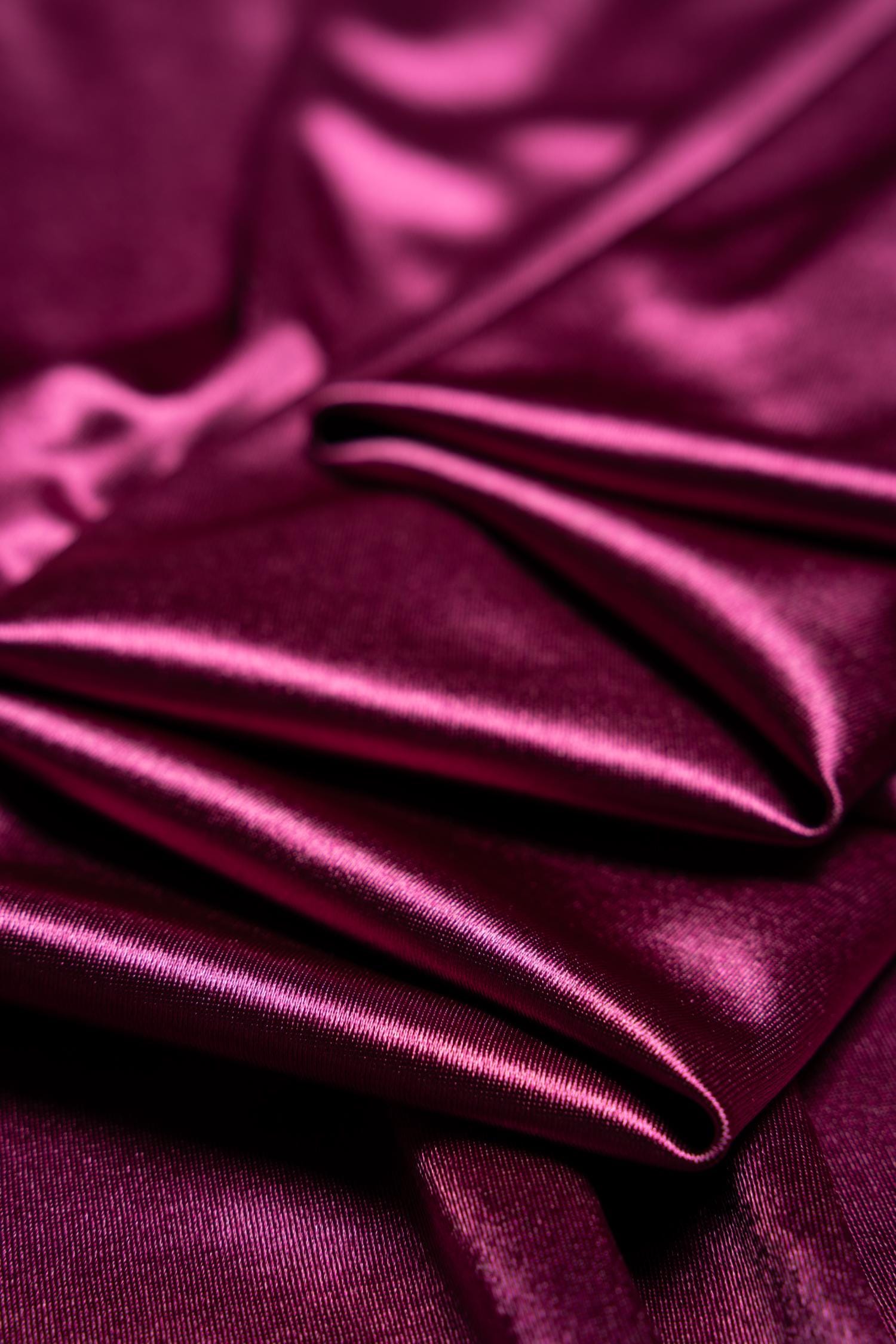 Magenta Shiny Nylon Spandex by the Yard | Stretchy Material for Sportswear, Bridal Attire, Evening Dresses, Prom Dresses and Costumes