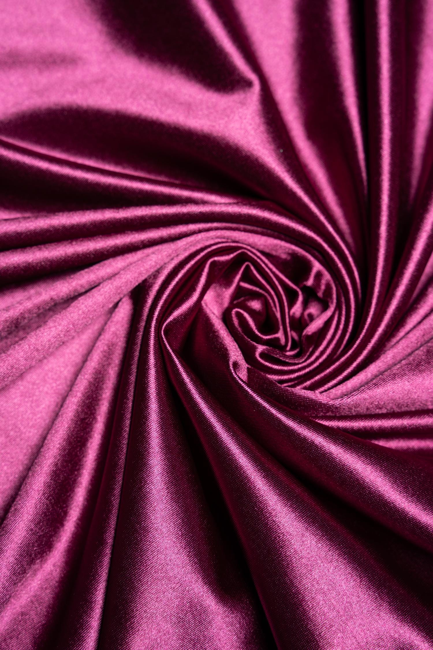 Magenta Shiny Nylon Spandex by the Yard | Stretchy Material for Sportswear, Bridal Attire, Evening Dresses, Prom Dresses and Costumes