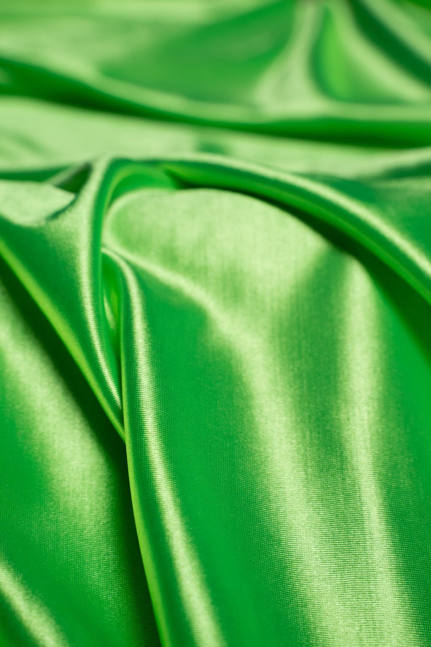 Neon Green Shiny Nylon Spandex Stretch Fabric by the Yard for Sportswear, Bridal Attire, Evening & Prom Dresses, Costumes and Formal Attire