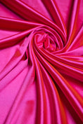 Load image into Gallery viewer, Top-Rated Hot Pink Shiny Nylon Spandex Stretch Fabric by the Yard for Sportswear, Bridal Attire, Evening Dresses, Prom Dresses, Costumes.
