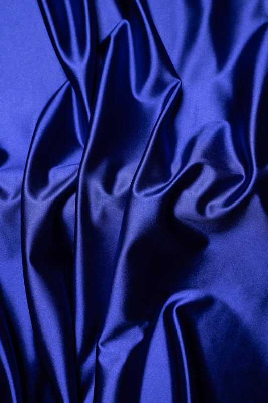 Royal Blue Shiny Nylon Spandex by the Yard | Stretchy Fabric for Sportswear, Prom Attire & Evening Dresses, Costumes, Formal Attire