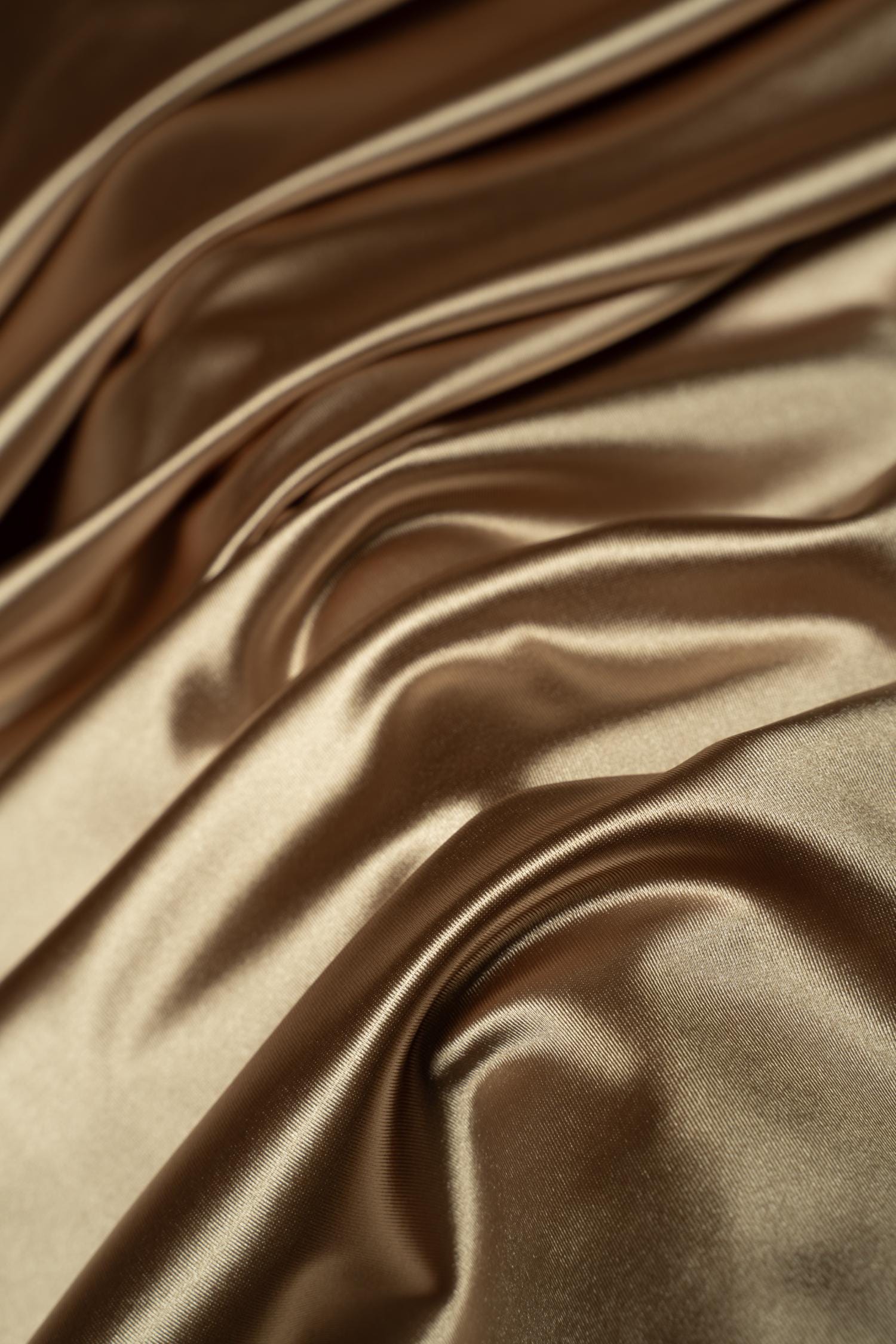 Taupe Shiny Nylon Spandex | Stretchy Fabric by the Yard | Ideal for Sportswear, Bridal Attire, Evening & Prom Dresses, Costumes and More.