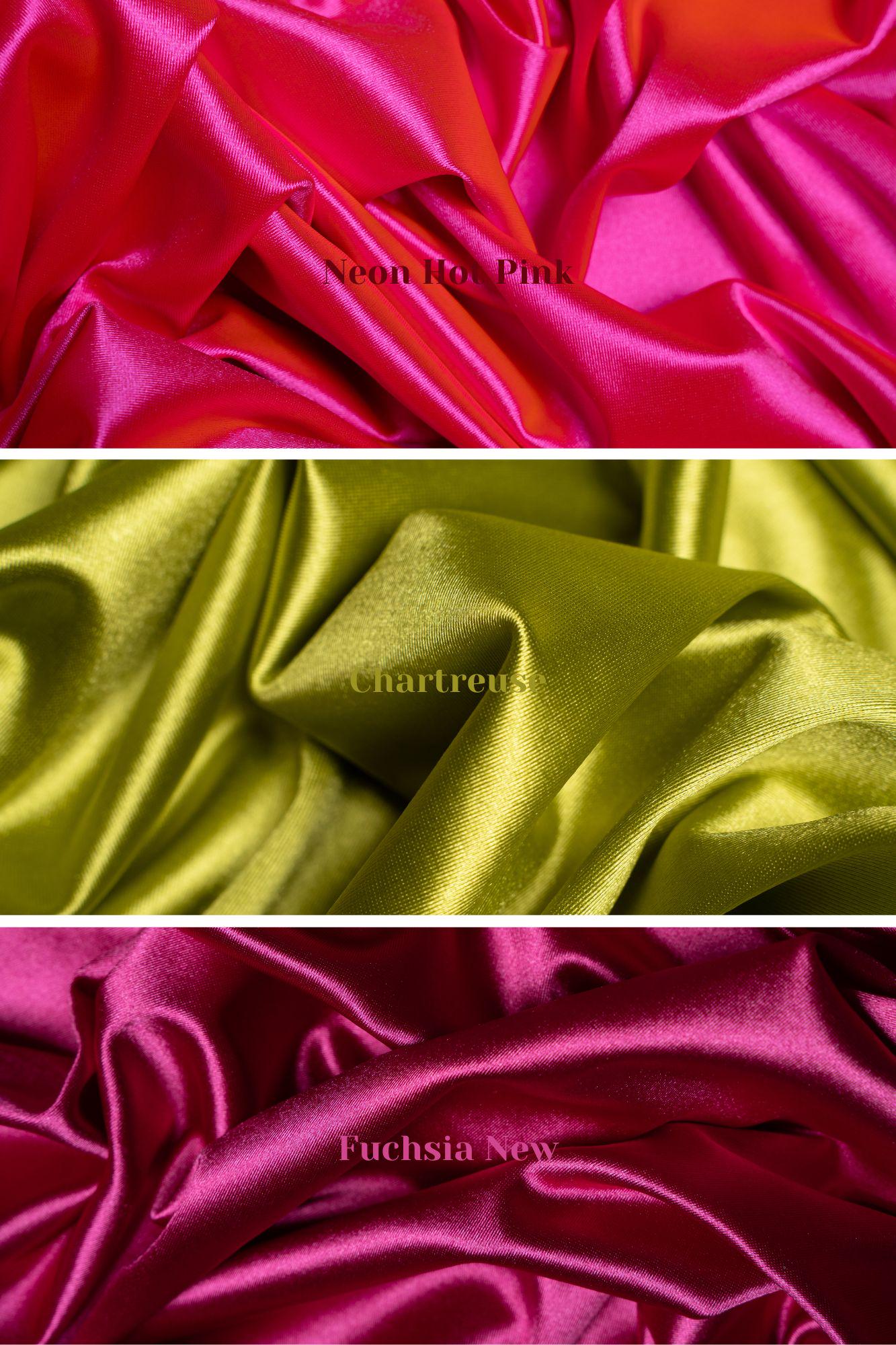 Premium Shiny Nylon Spandex Fabric - Stretchy Fabric by the Yard for Sportswear, Bridal Attire, Evening Dresses, Prom Dresses, Costumes.