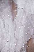 Load image into Gallery viewer, Top-Rated Milky White Pearl Fabric: Elegant Wedding Fabric by the Yard for Bridal Attire, Festival Designs & Unique Creations.
