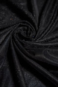 Load image into Gallery viewer, Top-Rated Black Glitter Fabric: Lurex Spandex Knit by the Yard for Weddings, Evening Gowns, Costumes & Backdrops, Prom Dresses and Garments
