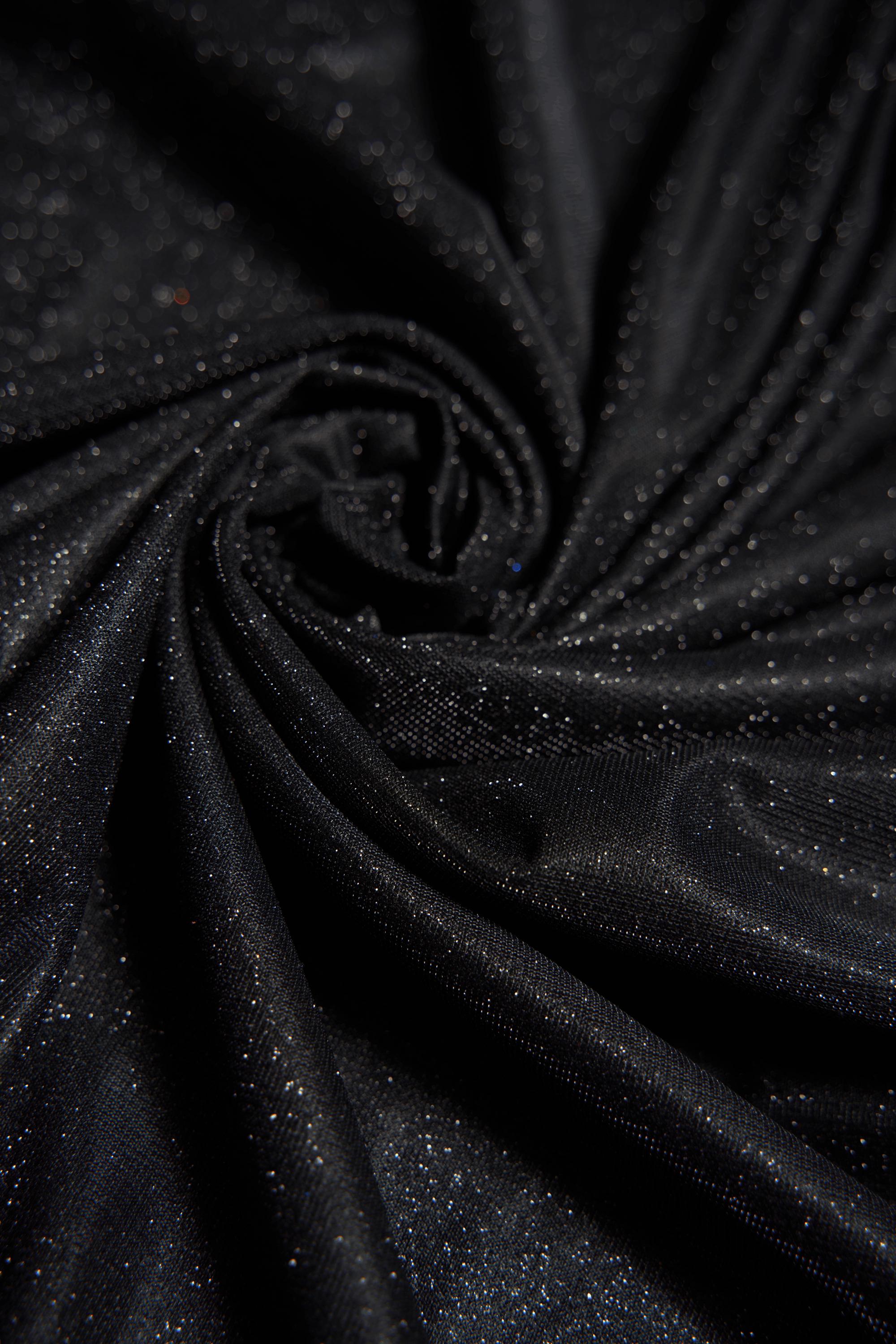 Top-Rated Black Glitter Fabric: Lurex Spandex Knit by the Yard for Weddings, Evening Gowns, Costumes & Backdrops, Prom Dresses and Garments