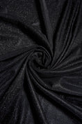 Load image into Gallery viewer, Top-Rated Black Glitter Fabric: Lurex Spandex Knit by the Yard for Weddings, Evening Gowns, Costumes & Backdrops, Prom Dresses and Garments
