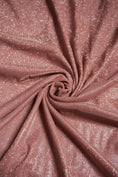 Load image into Gallery viewer, Dusty Pink Glitter Fabric by the Yard | Lurex Spandex Knit for Wedding Dresses, Evening Gowns, Costumes & Backdrops Sparkle Shimmer Fabric.
