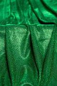 Load image into Gallery viewer, Top-Rated Emerald Green Glitter Lurex Fabric: Spandex Knit by the Yard for Evening Gowns, Costumes & Backdrops, Prom Dresses and Garments
