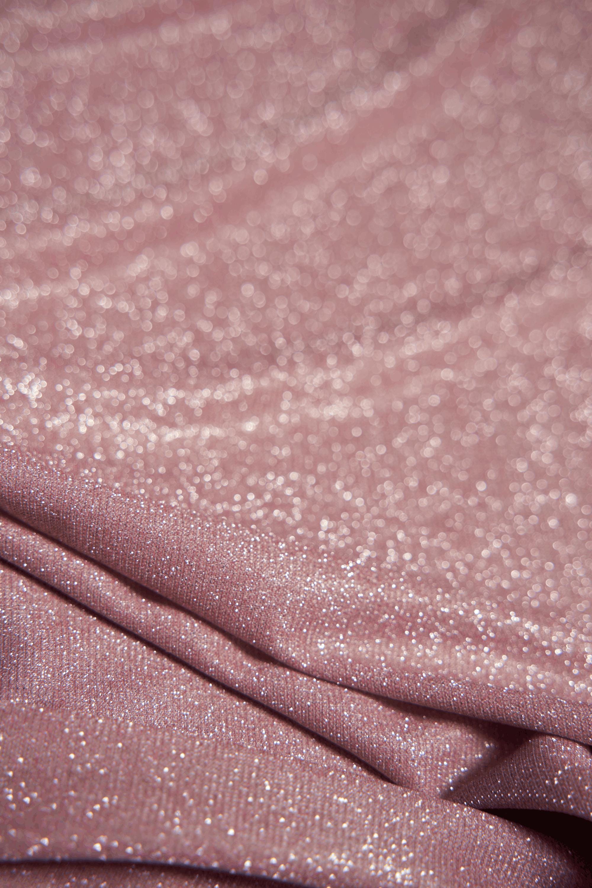 Pink Glitter Lurex Fabric by the Yard | Sparkle Shimmer Wedding & Festival Fabric | Perfect for Evening Gowns, Costumes and  Backdrops.