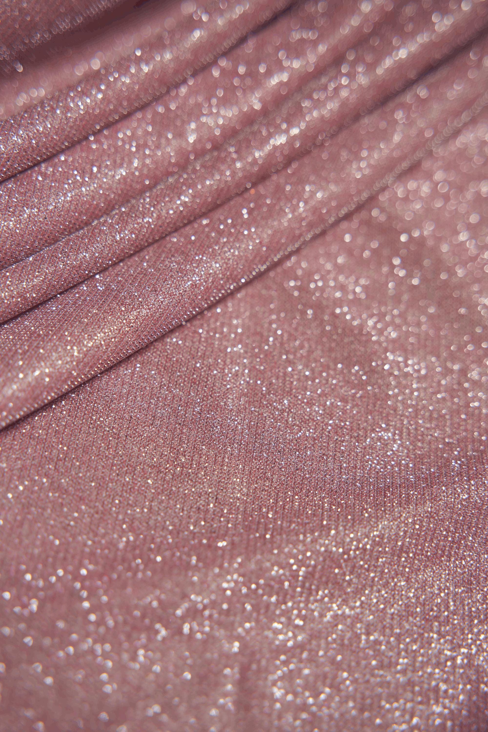 Pink Glitter Lurex Fabric by the Yard | Sparkle Shimmer Wedding & Festival Fabric | Perfect for Evening Gowns, Costumes and  Backdrops.