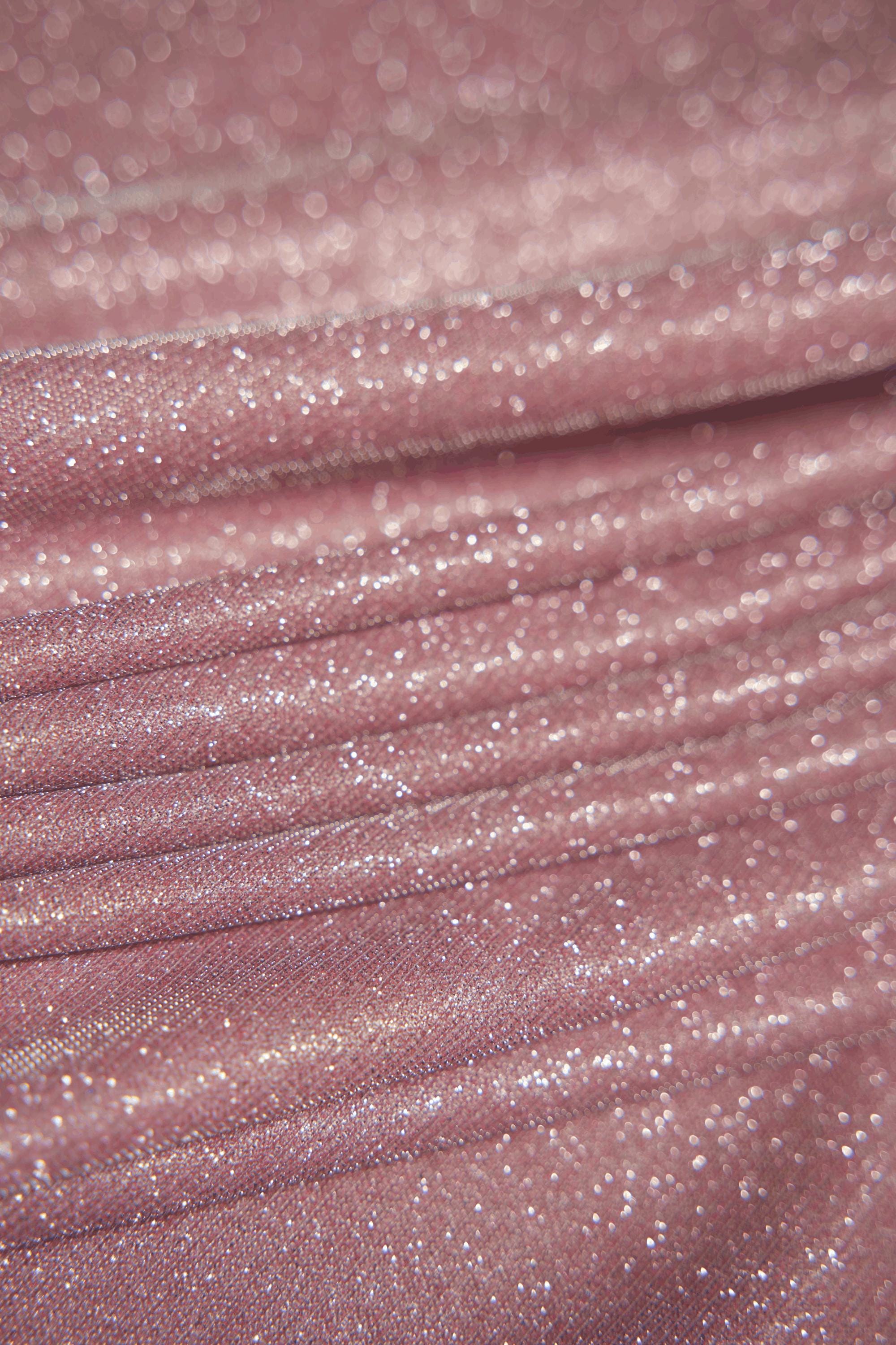 Pink Glitter Lurex Fabric by the Yard | Sparkle Shimmer Wedding & Festival Fabric | Perfect for Evening Gowns, Costumes and  Backdrops.