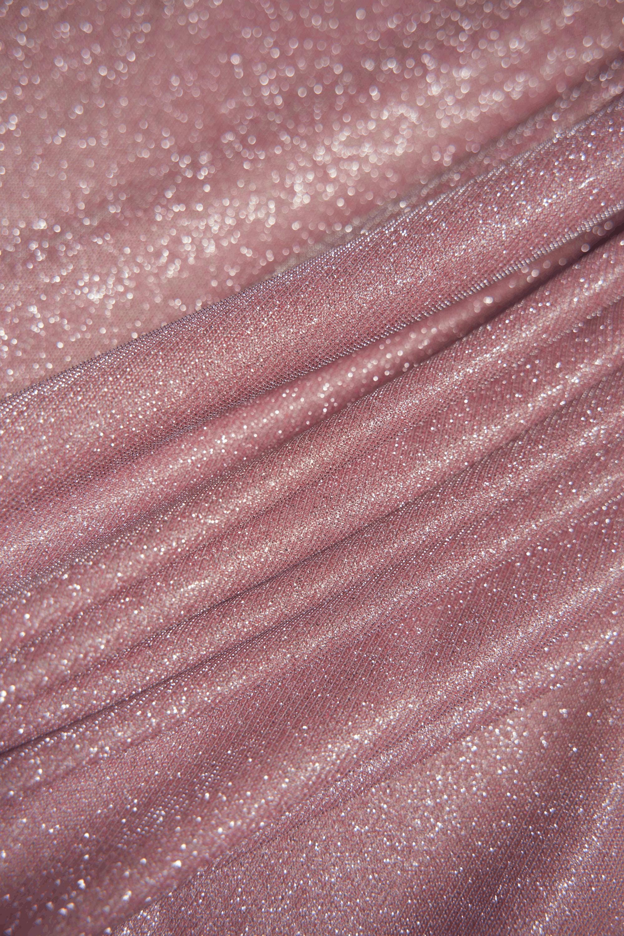 Pink Glitter Lurex Fabric by the Yard | Sparkle Shimmer Wedding & Festival Fabric | Perfect for Evening Gowns, Costumes and  Backdrops.