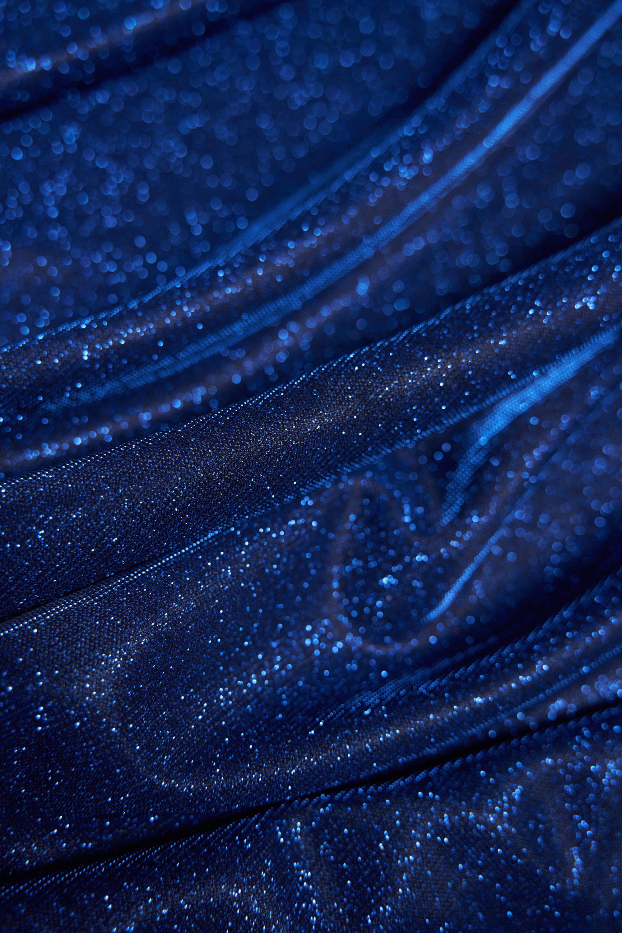 Top-Rated Royal Blue Glitter Fabric: Luxury Lurex Spandex Knit by the Yard for Evening Gowns, Costumes & Backdrops,Prom Dresses and Garments