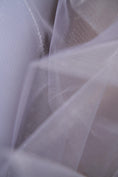 Load image into Gallery viewer, White Shiny Mesh Fabric by the Yard - Shiny Bridal Fabric & Festival Material for Weddings and Special Occasions, Costumes, Prom Dresses
