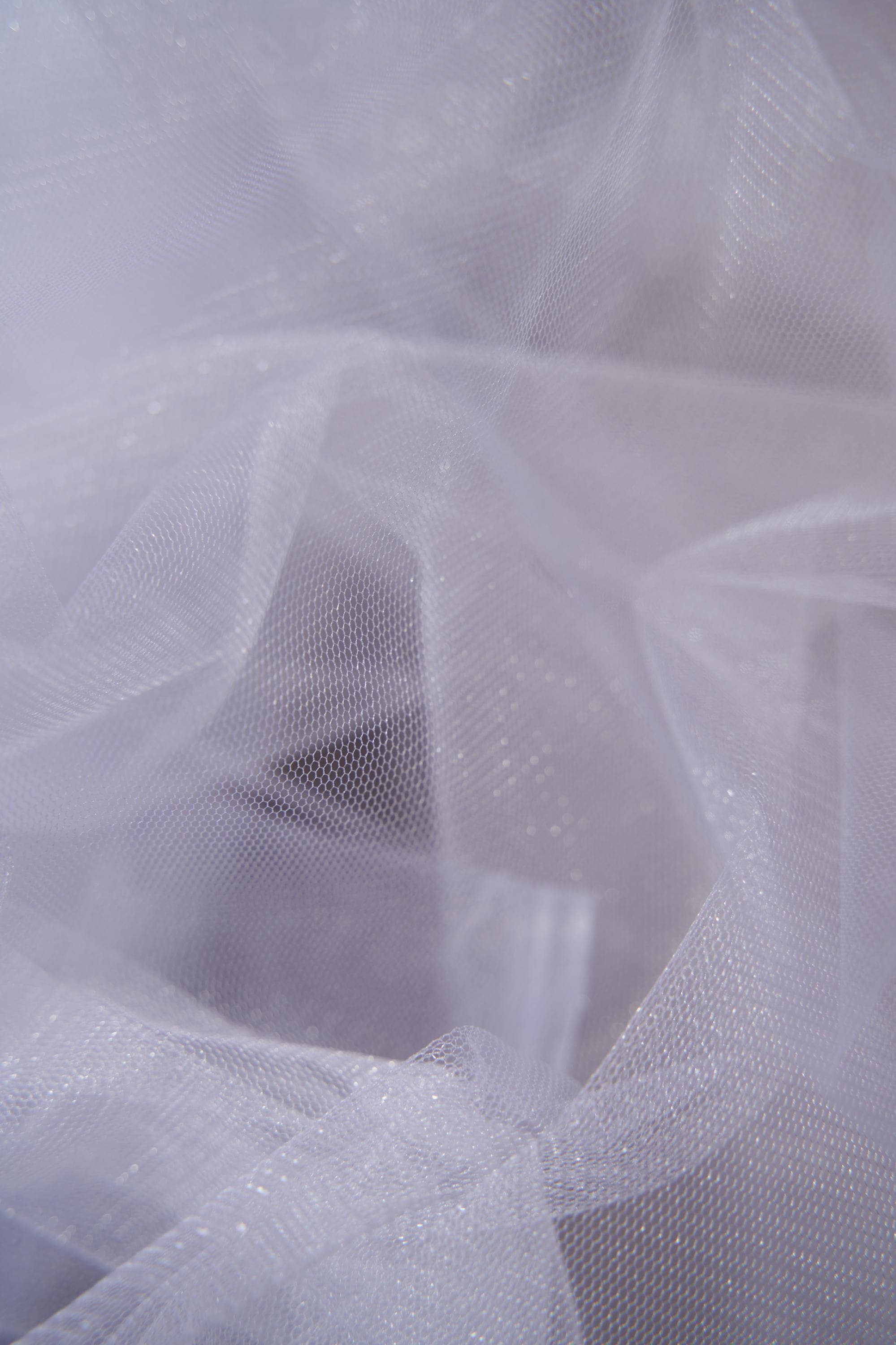 White Shiny Mesh Fabric by the Yard - Shiny Bridal Fabric & Festival Material for Weddings and Special Occasions, Costumes, Prom Dresses