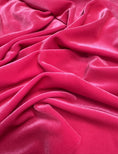 Load image into Gallery viewer, Hot Pink Soft 4-Way Stretch Velvet by the Yard for Costumes and Bows| Luxury Fashion Fabric for Evening and Prom Dresses. Fashion Costumes
