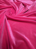 Load image into Gallery viewer, Hot Pink Soft 4-Way Stretch Velvet by the Yard for Costumes and Bows| Luxury Fashion Fabric for Evening and Prom Dresses. Fashion Costumes
