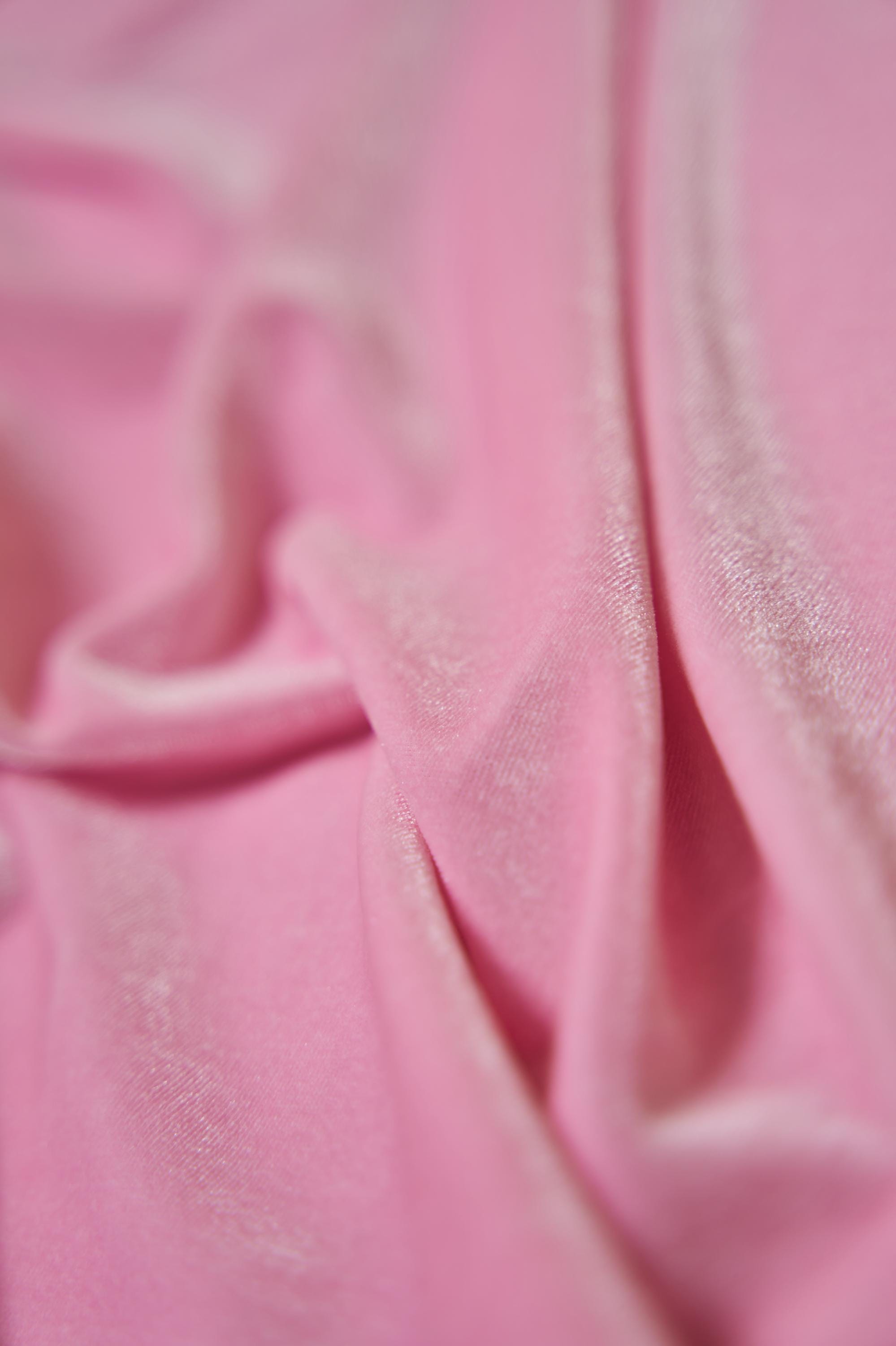 Soft Pink Stretch Velvet Fabric- 4-Way Stretch Dress Material | Perfect for Party Dresses and Crafts -By the Yard for Prom and Evening Gowns