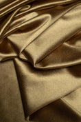 Load image into Gallery viewer, Champagne Shiny Nylon Spandex Stretch Fabric by the Yard | For Sportswear, Bridal Gowns, Evening Dresses, Prom Dresses, Costumes and More
