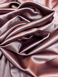 Load image into Gallery viewer, Luxurious Dusty Plum Shiny Nylon Spandex Fabric, Stretchy by the Yard for Sportswear, Bridal, Evening Dresses, Prom Dresses and Costumes
