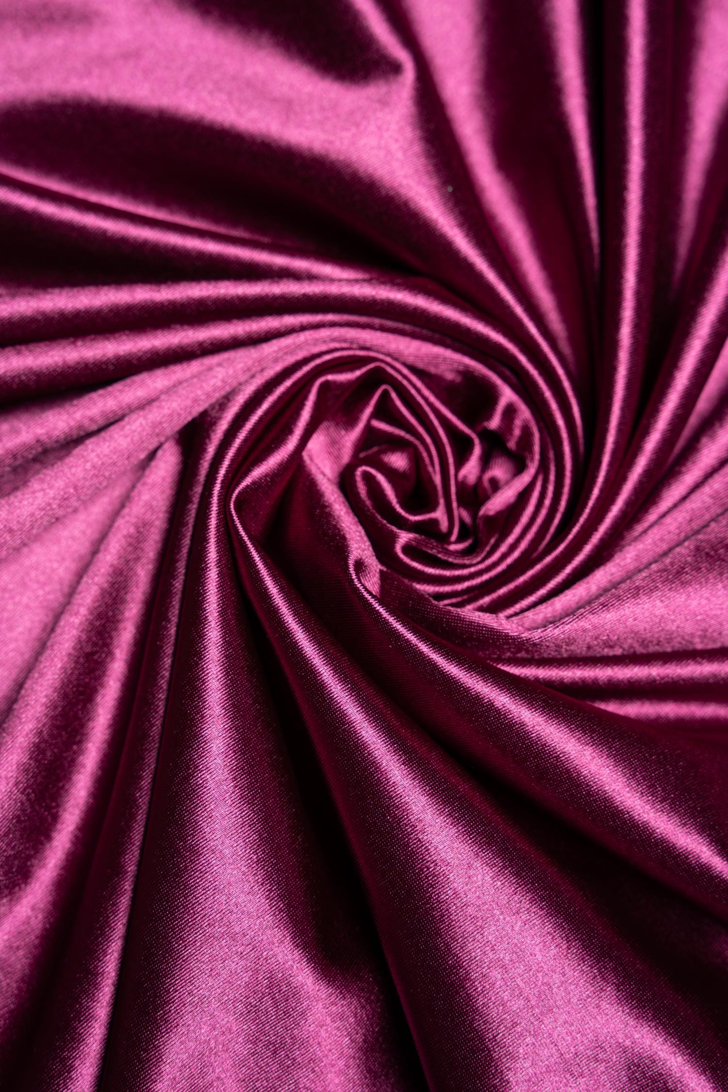 Magenta Shiny Nylon Spandex by the Yard | Stretchy Material for Sportswear, Bridal Attire, Evening Dresses, Prom Dresses and Costumes