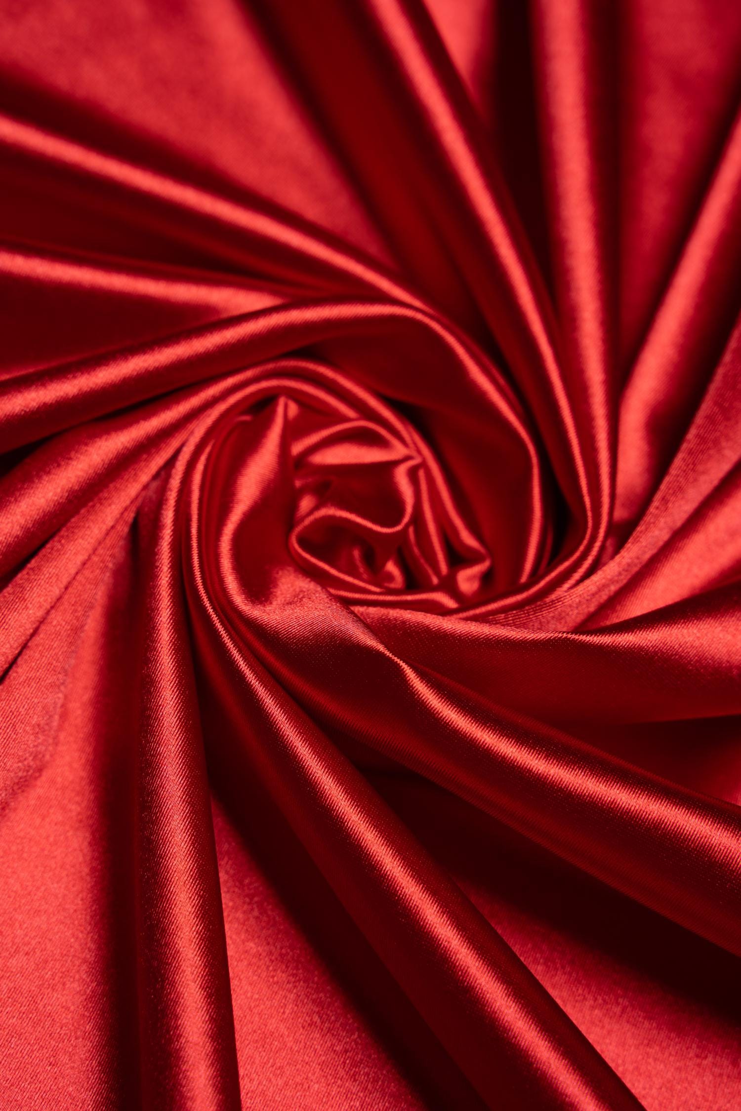 Red Shiny Nylon Spandex, Stretchy Fabric by the Yard for Sportswear, Bridal Attire, Evening & Prom Dresses, Costumes and Formal Attire