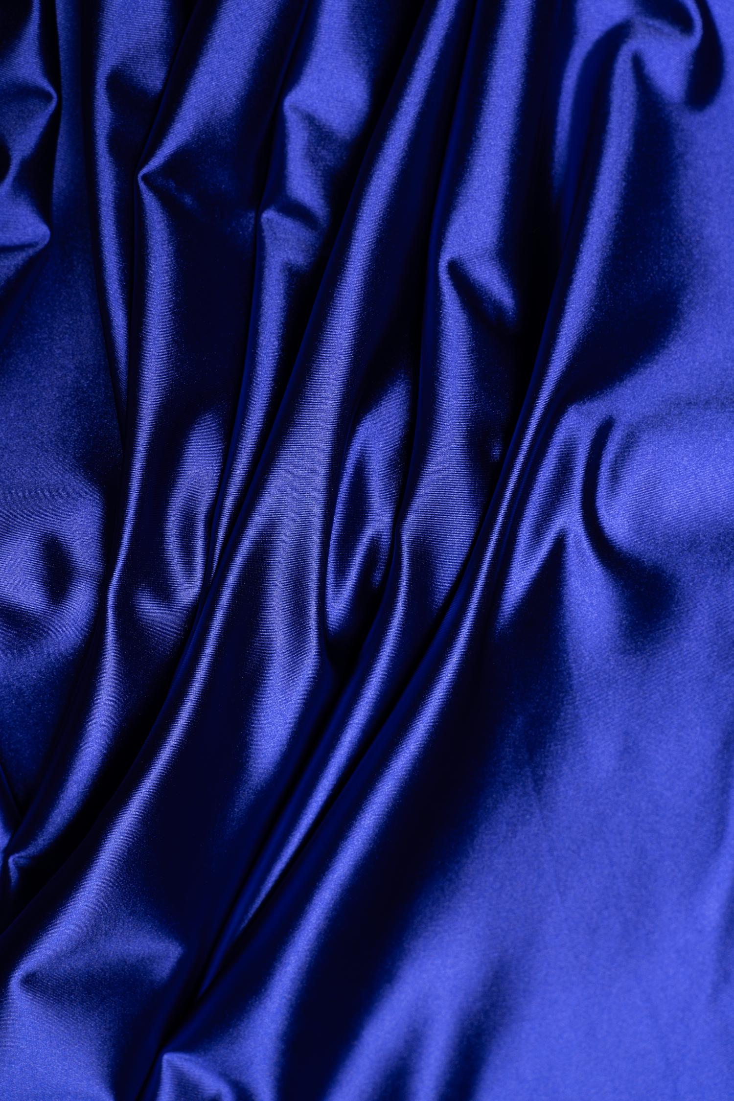 Royal Blue Shiny Nylon Spandex by the Yard | Stretchy Fabric for Sportswear, Prom Attire & Evening Dresses, Costumes, Formal Attire