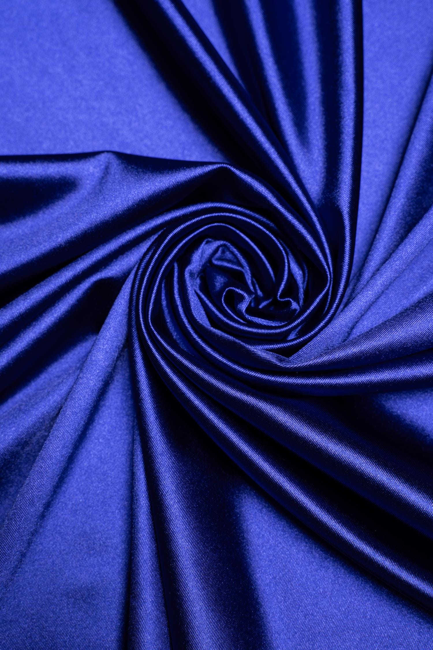 Royal Blue Shiny Nylon Spandex by the Yard | Stretchy Fabric for Sportswear, Prom Attire & Evening Dresses, Costumes, Formal Attire