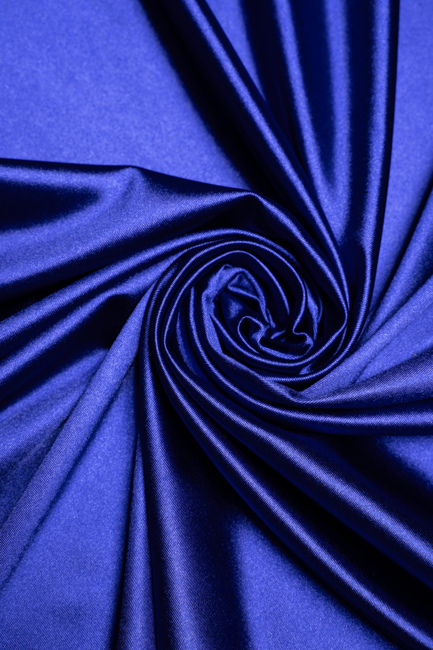 Royal Blue Shiny Nylon Spandex by the Yard | Stretchy Fabric for Sportswear, Prom Attire & Evening Dresses, Costumes, Formal Attire