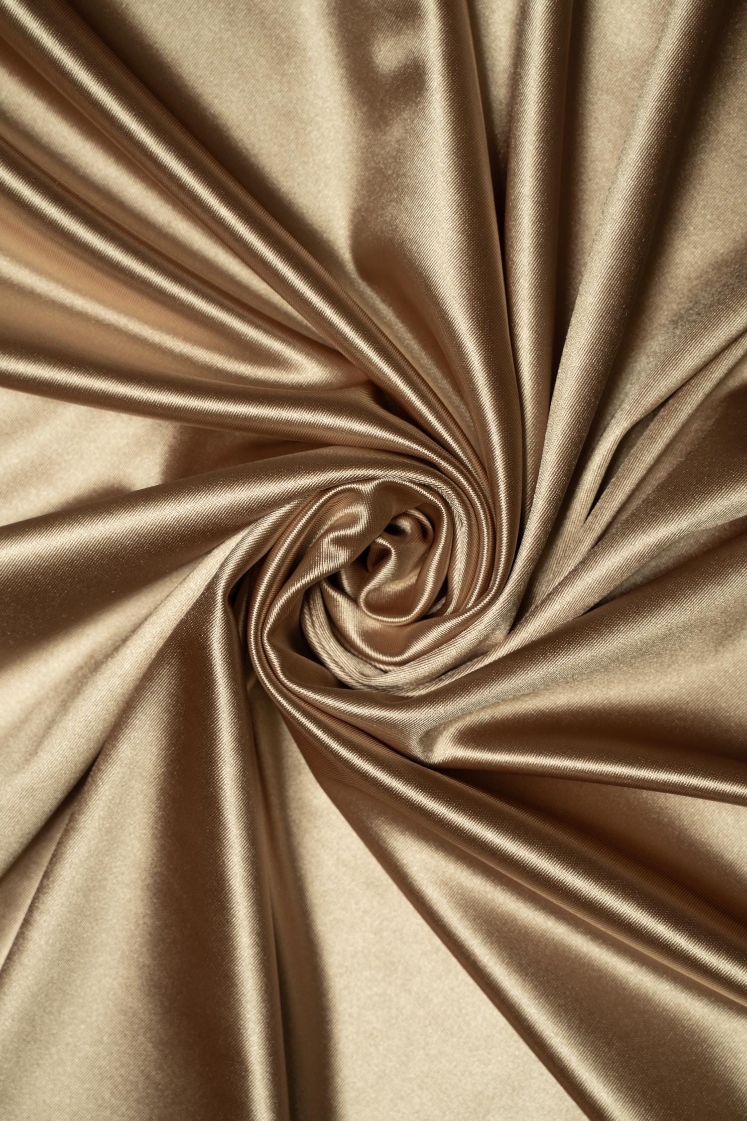 Taupe Shiny Nylon Spandex | Stretchy Fabric by the Yard | Ideal for Sportswear, Bridal Attire, Evening & Prom Dresses, Costumes and More.