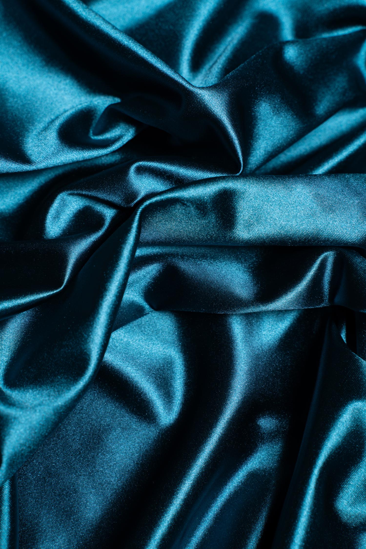 Premium Teal Shiny Nylon Spandex by the Yard Stretchy Material for Wedding, Bridal Attire, Evening Dresses, Prom Dresses, Costumes and More.