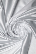 Load image into Gallery viewer, Premium White Shiny Nylon Spandex by the Yard | Stretchy Material for Dynamic Designs, Bridal Attire & Evening Gowns
