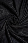 Load image into Gallery viewer, Top-Rated Black Glitter Fabric: Lurex Spandex Knit by the Yard for Weddings, Evening Gowns, Costumes & Backdrops, Prom Dresses and Garments
