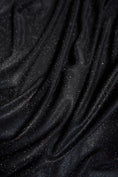 Load image into Gallery viewer, Top-Rated Black Glitter Fabric: Lurex Spandex Knit by the Yard for Weddings, Evening Gowns, Costumes & Backdrops, Prom Dresses and Garments
