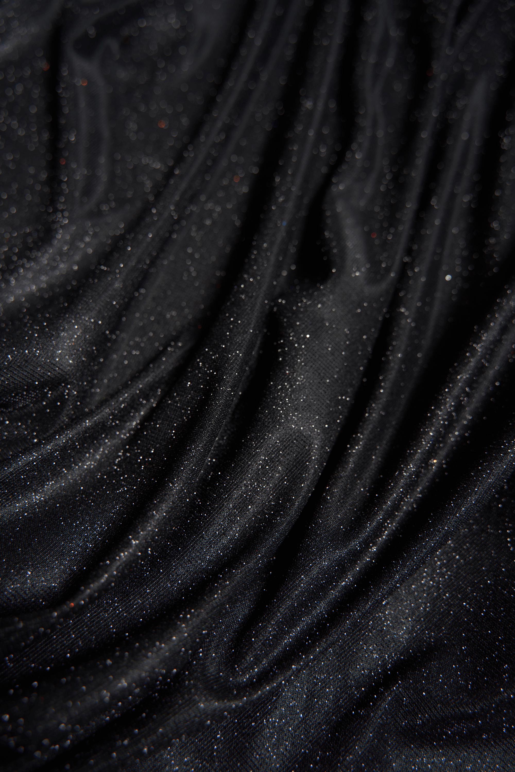 Top-Rated Black Glitter Fabric: Lurex Spandex Knit by the Yard for Weddings, Evening Gowns, Costumes & Backdrops, Prom Dresses and Garments